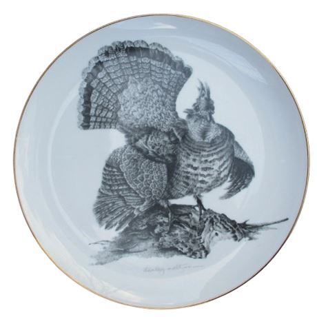 Ruffled Grouse Collector Plate ~ Stanley Maltzman Game Birds Art #247/5000