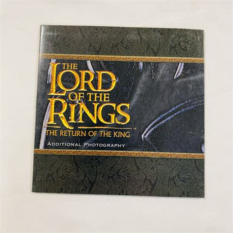 Lord of the Rings Return of the King Original Production DVD