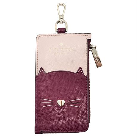 Kate Spade Meow Cat Card Case Bag Clip