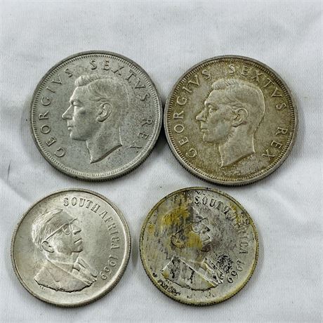4 South Africa Coins