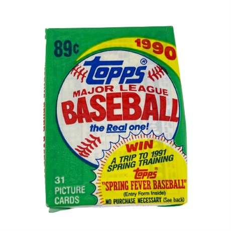 Single Sealed Topps Baseball Card Pack
