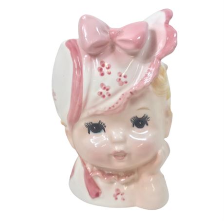 VTG Enesco Porcelain Baby Head Vase