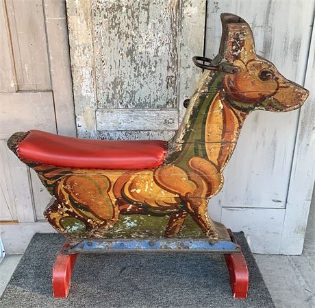 Rare Antique Carnival Horse Merry-Go-Round Child’s Carousel Ride