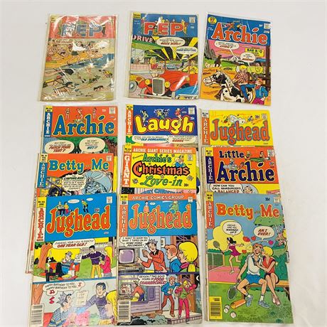 12 Silver + Bronze Age Archie Comic Books