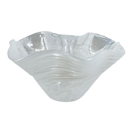 Italian Art Glass Handkerchief Bowl
