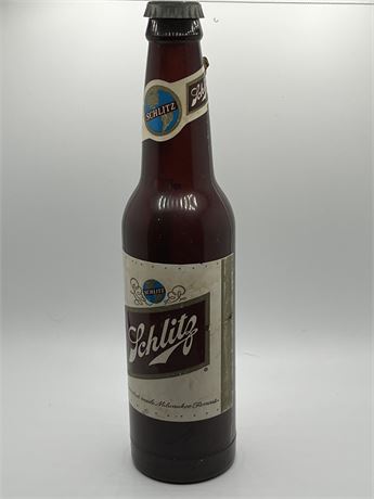 Vintage plastic Schlitz, beer bottle, flashlight