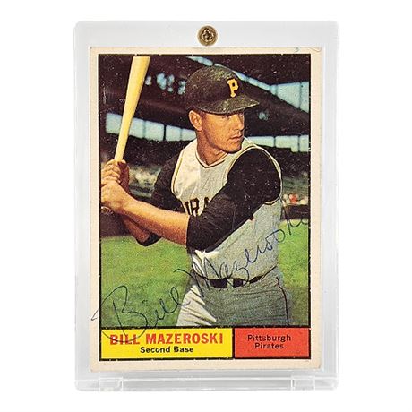 Bill Mazeroski Autographed Signed 1970 Topps Pittsburgh Pirates