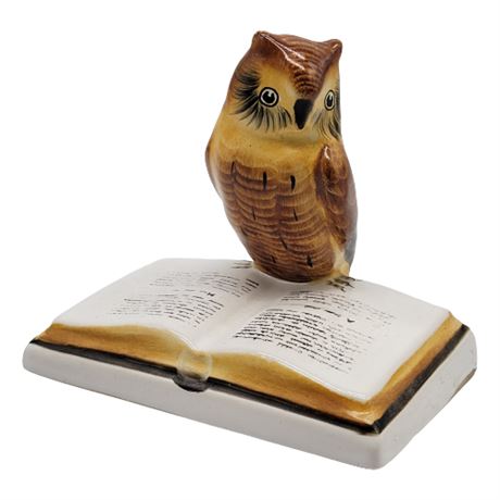 Hungarian Bodrogkeresztúr Porcelain Wise Owl Figurine