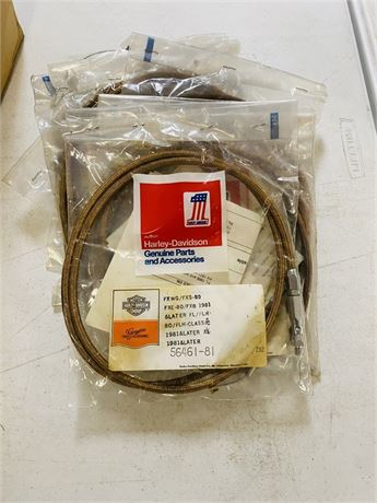 10 NOS Harley Davidson Bronze Speedometer Cables