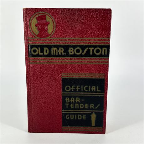 Old Mr. Boston Official Bartender Guide Hardcover Bar Book