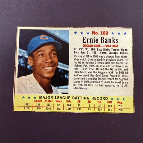 1963 Post Ernie Banks