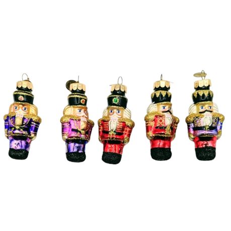 5 Vintage Radko Nutcracker Ornaments