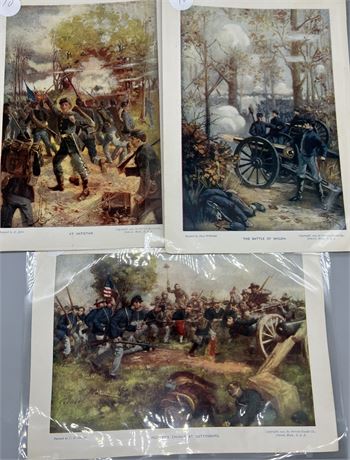 Civil War art Print Set