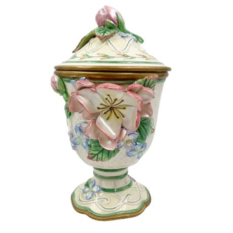 Fitz and Floyd Classics Flower Jar with Lid