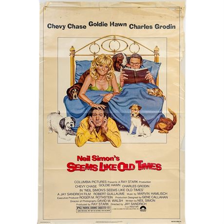Original 1980 "Seems Like Old Times" Theater Movie Poster