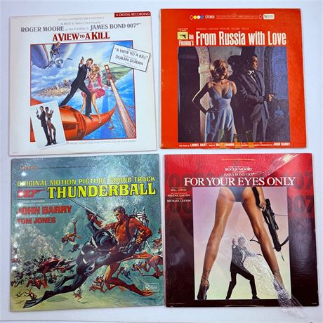 James Bond Vinyl Soundtrack Record Lot