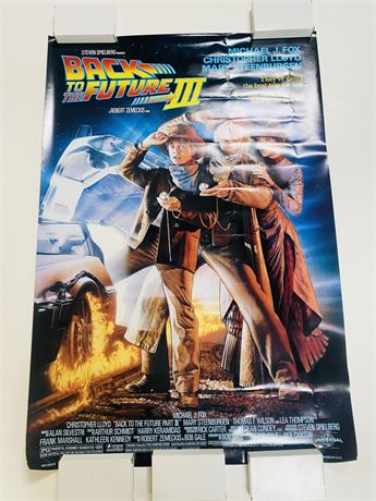 Back to the Future III Original DS 27x40 Movie Poster - Rolled