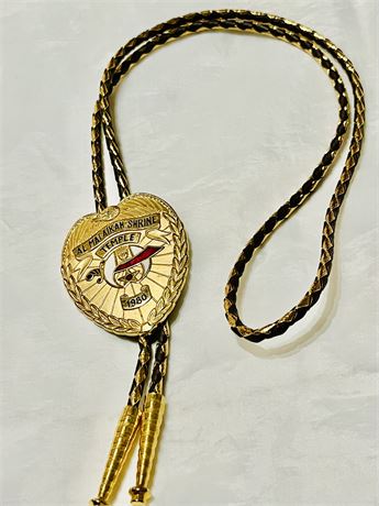 Al MALAIKAH shrine Temple 1980 gold plated BOLO