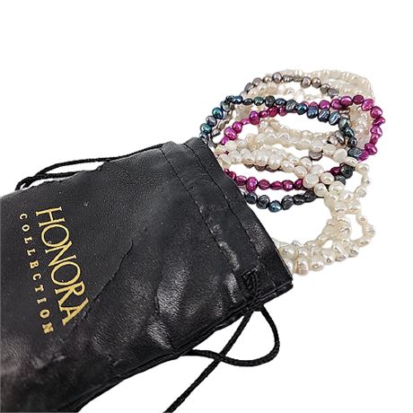 Honora Cultured Pearl Stretch Bracelets, Set of 9