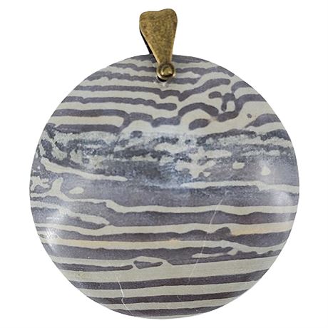 Large Australian Print Stone/Zebra Stone Pendant