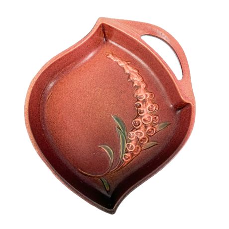 Vintage 1940's Roseville Pottery Foxglove Tray/ Dish