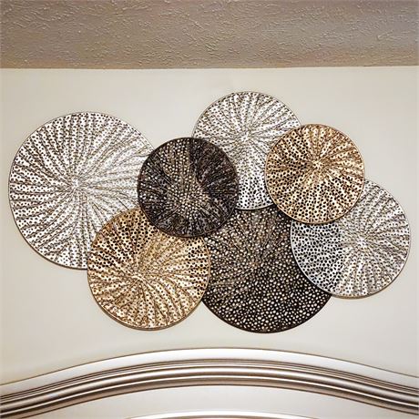 Savafieh Perforated Multi-Colored Metal Wall Art