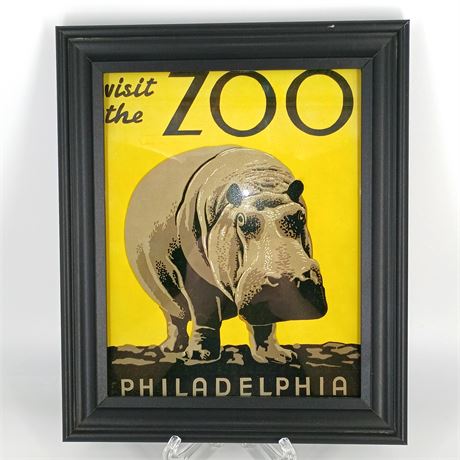 Framed Philadelphia Zoo Art
