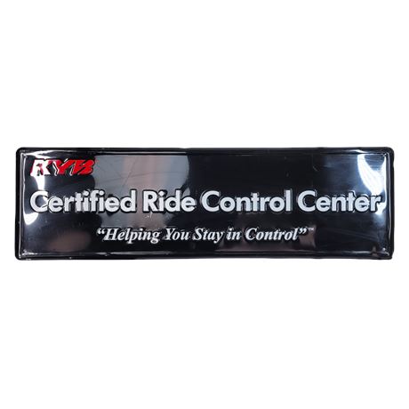 KYB Certified Ride Control Center "Helping You Stay in Control" Metal Sign