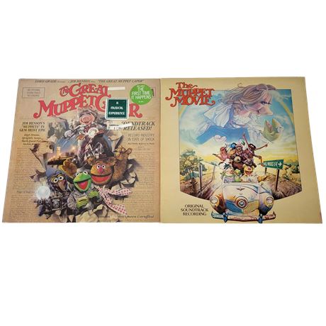 "The Great Muppet Caper" / "The Muppet Movie" Vinyl Records