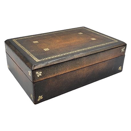 Maitland Smith Florentine Leather Wrapped Box