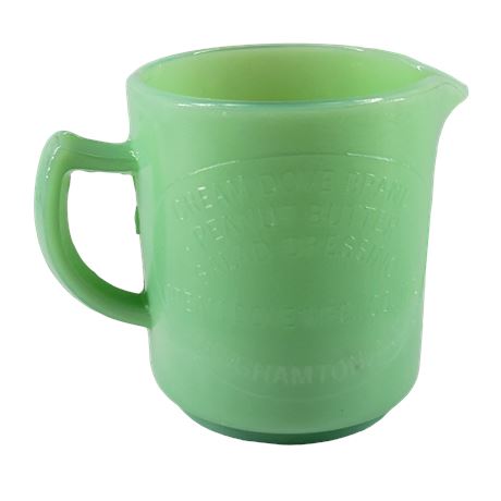Cream Dove MFG Jadeite Green Depression Style Glass Measuring Cup
