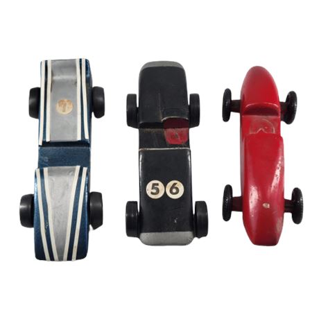 Lot of 3 Pinewood Derby Cars
