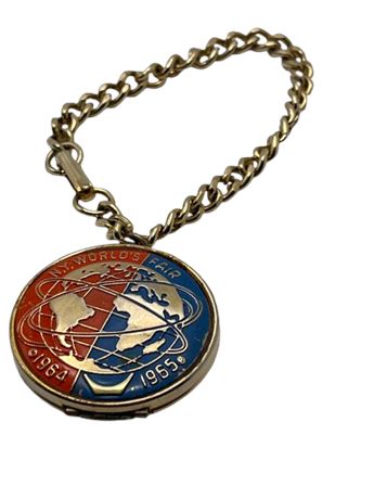 New York world, fair pendant, locket bracelet