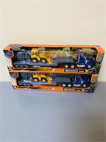2 New 1:43 Kenworth Truck + Dozer