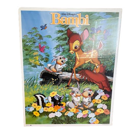 1942 Walt Disney "Bambi" Poster