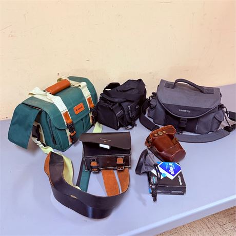 Camera Bag + Equipment Lot
