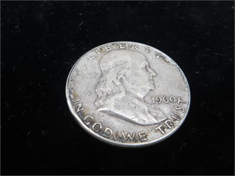 1960 D Ben Franklin Half Silver Dollar