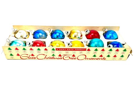 Vtg Shiny Brite Ornaments 12 in Original Box - Lot 1 of 2