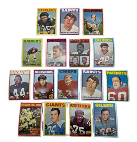 1972 Topps Football Cards