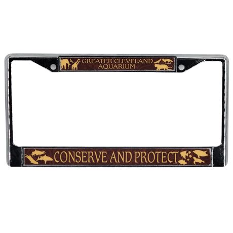 Greater Cleveland Aquarium Conserve and Protect License Plate Frame