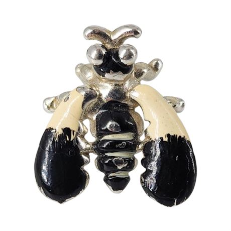 Vintage Enamel Insect Lapel Pin