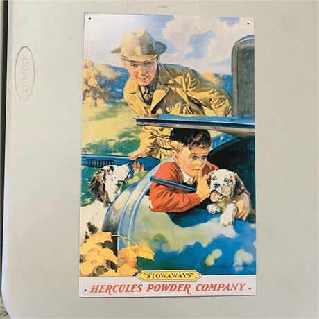 10x16” Hercules Powder Company Retro Metal Sign