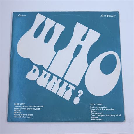 Who Dunit? Vinyl Record