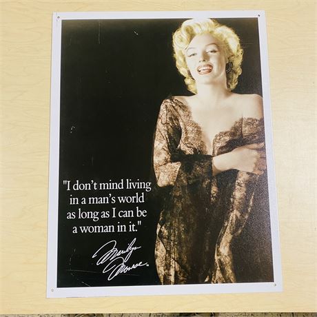 New Retro 12.5x16” Marilyn Monroe Metal Sign