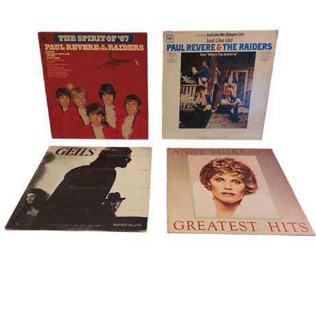 Vintage Vinyl Classic Rock Record Lot, 12"