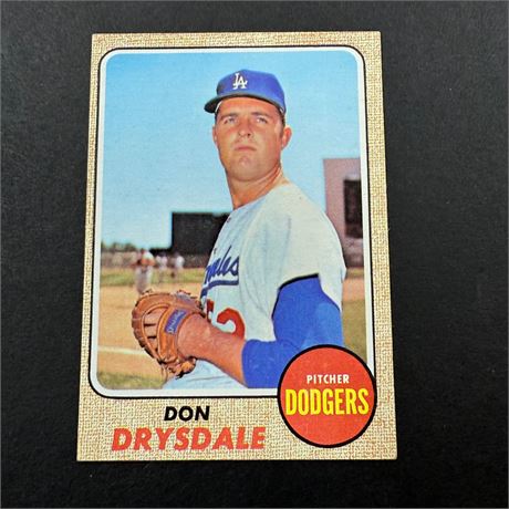1968 Topps Don Drysdale #145