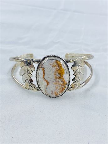 Beautiful Navajo? Sterling Cuff Bracelet