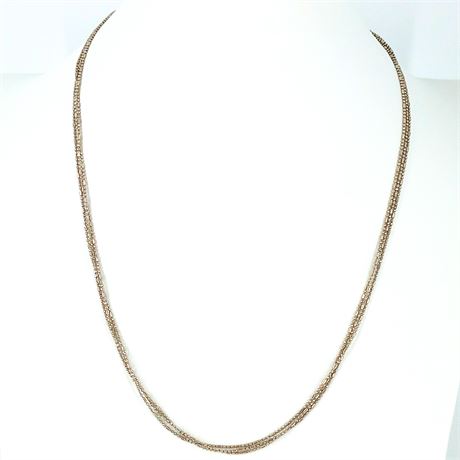 925 Sterling Silver Multi-Strand Necklace
