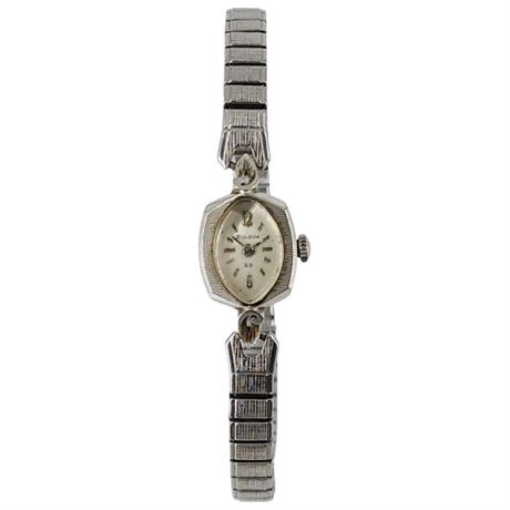 Vintage BULOVA Ladies' 14K White Gold Wrist Watch