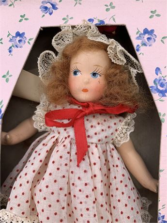 1930s-40s Honeyette 041 Auburn Haired Madam Alexander Doll in Box